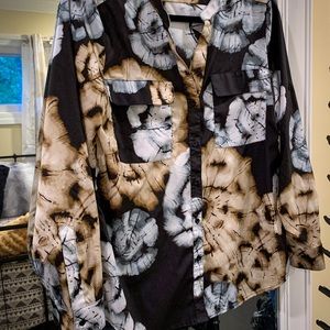 Calvin Klein Silk button up dress shirt